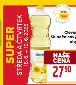 Slunečnicový olej Clever