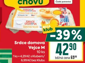 Vejce z podestýlky M Srdce Domova
