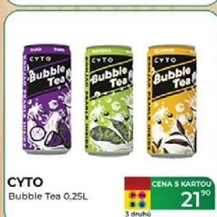 Ledový čaj Bubble Tea Cyto Taro