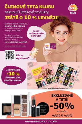 akční leták Teta drogerie 19.6.2025-1.7.2025