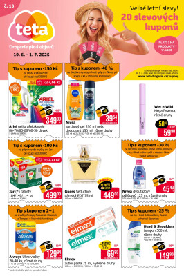 akční leták Teta drogerie 19.6.2025-1.7.2025
