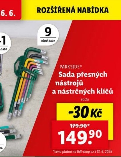 Parkside Sada přesných nástrojů a nástrčných klíčů