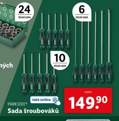 Parkside Sada šroubováků
