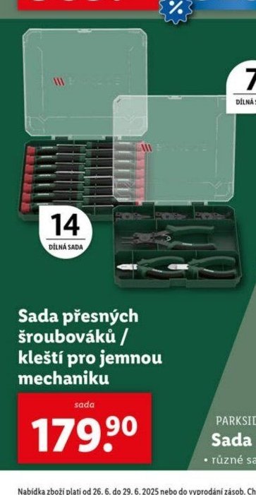 Parkside Sada přesných šroubováků / kleští pro jemnou mechaniku