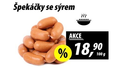 Špekáčky se sýrem vázané
