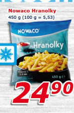 Hranolky mražené Nowaco