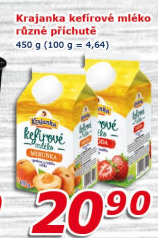 Kefírové mléko ochucené Krajanka