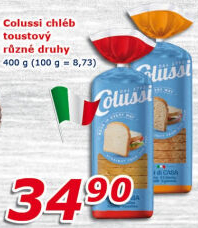 Toustový chléb Colussi