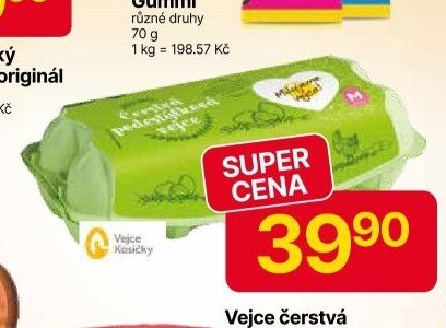 Vejce čerstvá podestýlková M Kosičky