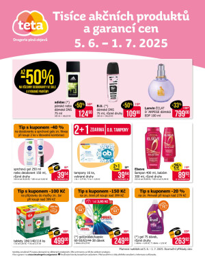 akční leták Teta drogerie 5.6.2025-1.7.2025