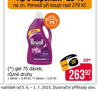 Perwoll (*) gel 75 dávek, různé druhy