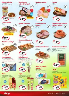 akční leták CBA 25.6.2025-1.7.2025