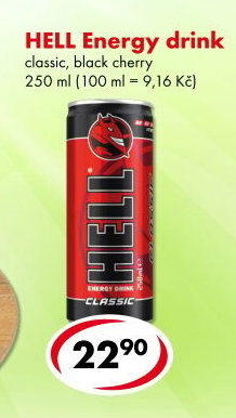 Energetický nápoj Hell