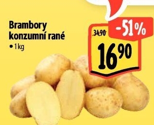 Brambory konzumní rané