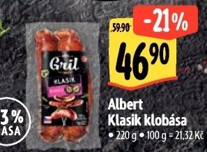 Klobása klasik Albert Gril