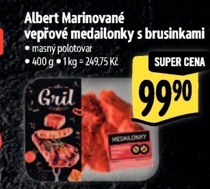 Marinované vepřové medailonky Albert Gril