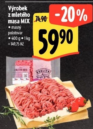 Mleté maso mix Albert