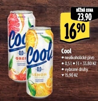 Nealkoholické pivo ochucené Staropramen Cool