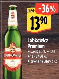 Pivo světlý ležák 12° Premium Lobkowicz
