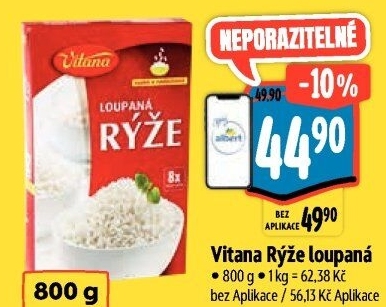 Rýže loupaná dlouhozrnná Vitana