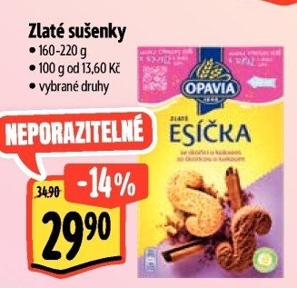 Sušenky Zlaté Opavia - boxy