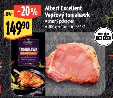 Vepřový steak tomahawk Albert Excellent