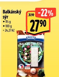 Balkánský sýr Madeta