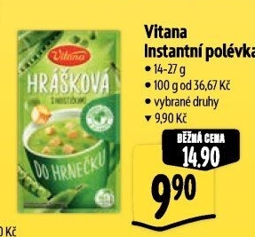 Instantní polévky Vitana