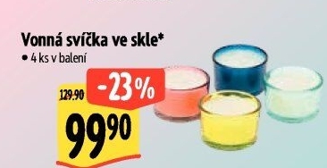 Svíčka vonná ve skle