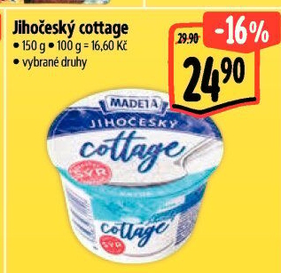 Sýr Cottage Jihočeský Madeta
