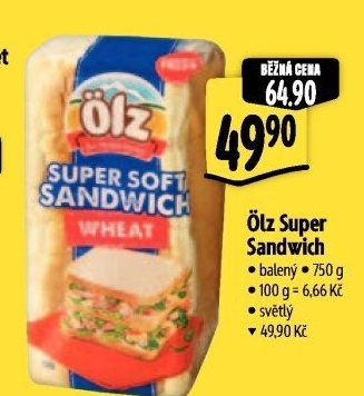 Toustový chléb Sandwich Soft Ölz