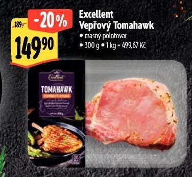 Vepřový steak tomahawk Albert Excellent