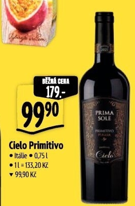 Víno Primitivo Primasole Cielo