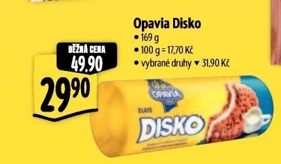 Zlaté sušenky Disko Opavia