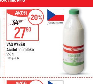 Váš výběr Acidofilní mléko