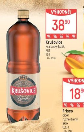 Krušovice Královský ležák PET 1,5l
