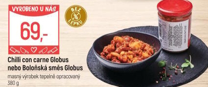 Chilli con carne ve skle Globus