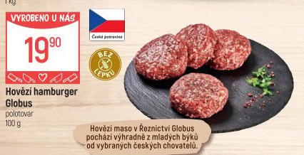 Hovězí hamburger Globus