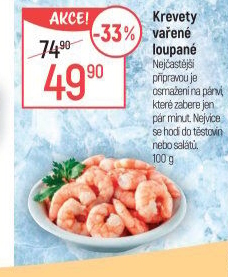 Krevety vařené loupané