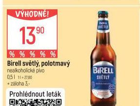 Nealkoholické pivo polotmavé Birell