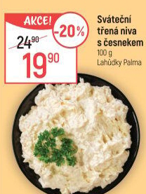 Pomazánka sváteční třená niva s česnekem