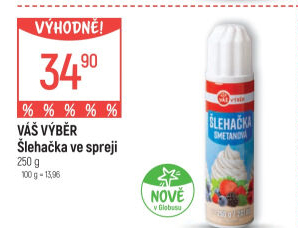 Šlehačka ve spreji Váš Výběr