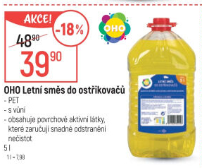 Směs do ostřikovačů letní OHO