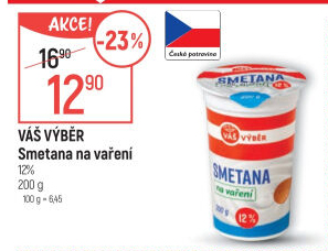 Smetana na vaření Váš Výběr