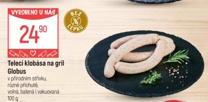Telecí klobása na gril Globus
