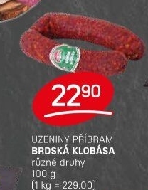 Brdská klobása Příbramská uzenina