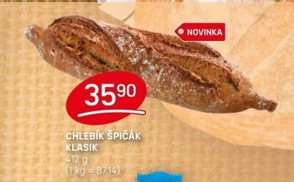 Chlebík Špičák klasik