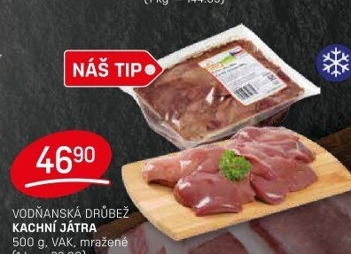 Kachní játra mražená Vodňanská kachna