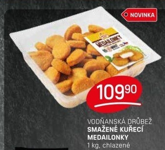 Medailonky kuřecí smažené mražené Vodňanské kuře