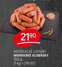 Moravské klobásy Kostelecké uzeniny
